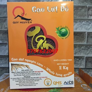 Gạo Lứt Đỏ Quy Nguyên hộp 2kg