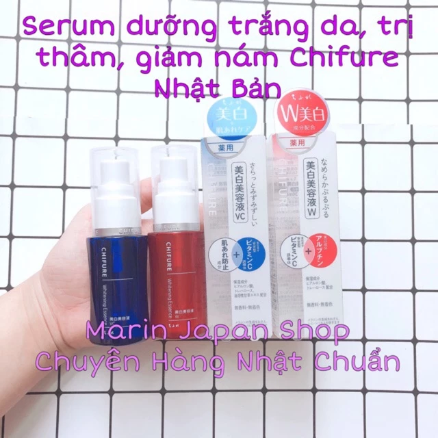 Serum Whitening Essence của Chifure Nhật Bản giúp dưỡng trắng da, cấp ẩm và chống lão hoá