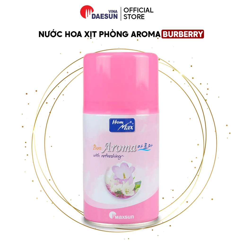 Nước Hoa Xịt Phòng Aroma Hommax (Hương Burberry) - Dung tích 250ml | Chiết Xuất Tự Nhiên | Nhập Khẩu Hàn Quốc