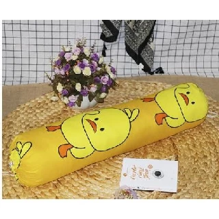 Vỏ Gối Ôm Cotton Poly 35x105cm,có dây rút 2 đầu-vịt vàng