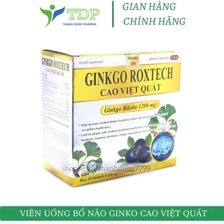 Viên uống Ginkgo Biloba Cao Việt Quất hoạt huyết dưỡng não, tăng tuần hoàn máu não, tăng cường trí nhớ- hộp 100 viên