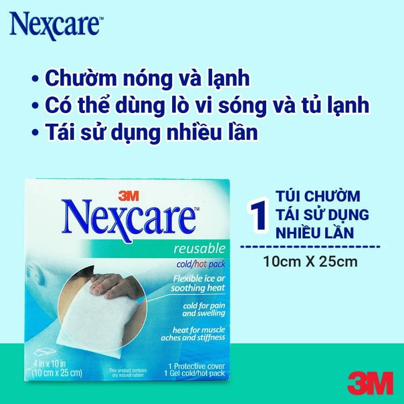 Túi chườm y tế nóng lạnh Nexcare 3M thương hiệu số 1 tại Mỹ