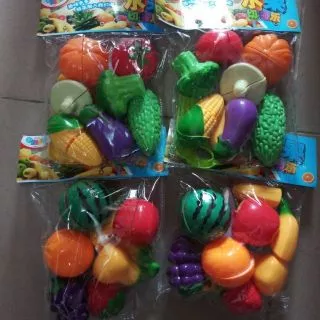 Bộ đồ chơi rau củ hoặc hoa quả