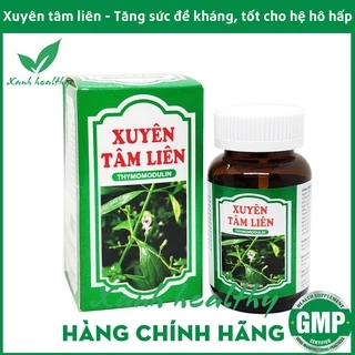 XUYÊN TÂM LIÊN hộp 30 viên -thành phần 100% thảo dược quý, Giải cảm, giảm ho, sốt, sổ mũi, tăng cường miễn dịch hiệu quả