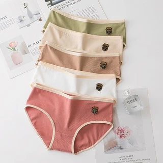 Quần Lót Nữ Cotton dễ thương, Quần Chíp nữ Happy girl kháng khuẩn mỏng mát QL13