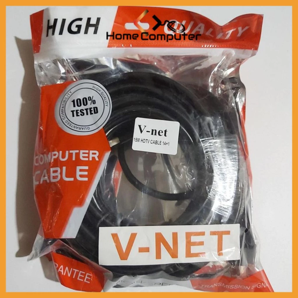 Cáp Hdmi, Dây HDMI 7.0 (14+1) VNET dài 1.5M- 3M- 5M Tròn Đen Full Hd 2Kx4K - BH 6 Tháng - Home Computer