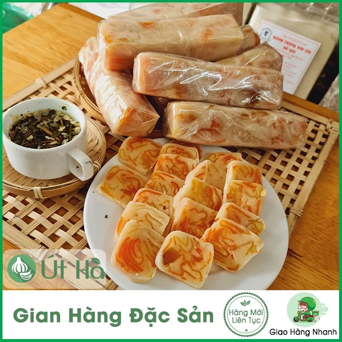 Bánh Bó Quảng Ngãi Cây 300gr Bánh Tươi Dẻo Ngon - Út Hà Đặc Sản