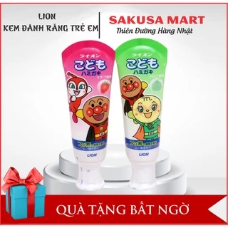 Kem đánh răng trẻ em Lion 40g Nhật Bản có thể nuốt được