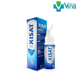 Nước Biển Sâu Xịt Thông Mũi Xisat 75ml (Xanh) - Dung Dịch Xịt Rửa Mũi Hiệu Quả Cho Người Lớn