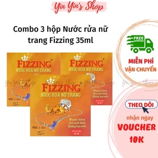 【COMBO 3 HỘP】Nước rửa nữ trang, nước rửa trang sức vàng bạc Fizzing dung tích 35ml nhanh chóng làm sạch và làm sáng vàng