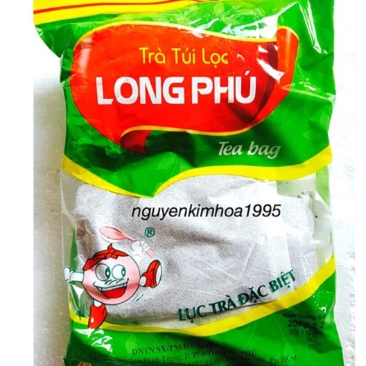 Lục Trà Túi Lọc Long Phú 200g