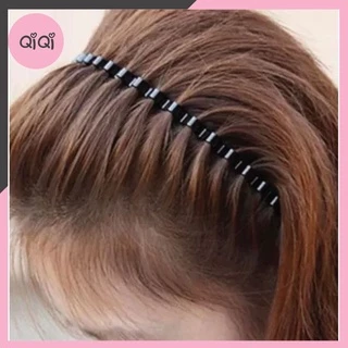 Bờm tóc gợn sóng nam nữ dày dặn, cài tóc lò xo Qiqishop (Ảnh, clip thật)