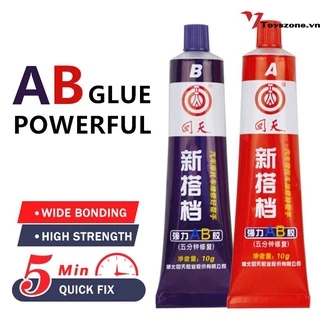 🤟 Có hàng 🤟Keo AB epoxy trong suốt siêu dính hàn lạnh sửa đồ nhựa/ kim loại/ thủy tinh/ cao su tại nhà/ xe hơi