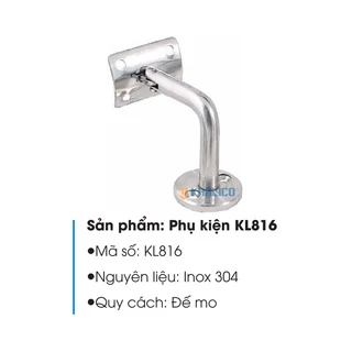 Chân đỡ lan can kính cầu thang kính PK 816 Khalico