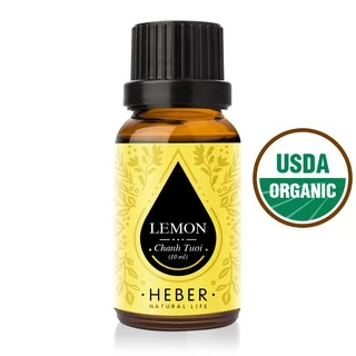 Tinh Dầu Chanh Tươi Lemon Heber Natural Life, Cao Cấp Nhập Khẩu, Thiên Nhiên Nguyên Chất Xông Phòng 10ml/30ml/50ml