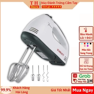 Máy Đánh Trứng Cầm Tay 7 Tốc Độ Công Suất 180W Tặng 4 Que Trộn Inox