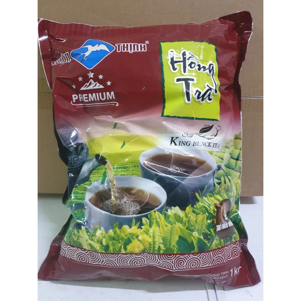 Hồng Trà (Trà đen) Pha Trà Sữa King Xuân Thịnh Gói 1kg (Đỏ)