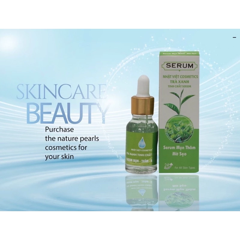 SERUM NHẬT VIỆT MỤN THÂM MỜ SẸO TRÀ XANH