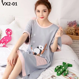 [ẢNH THẬT] VÁY NGỦ COTTON HÀNG QUẢNG CHÂU CÓ SẴN