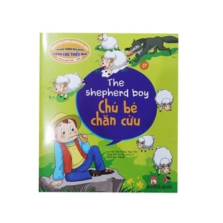 Sách - Truyện tranh ngụ ngôn song ngữ : chú bé chăn cừu