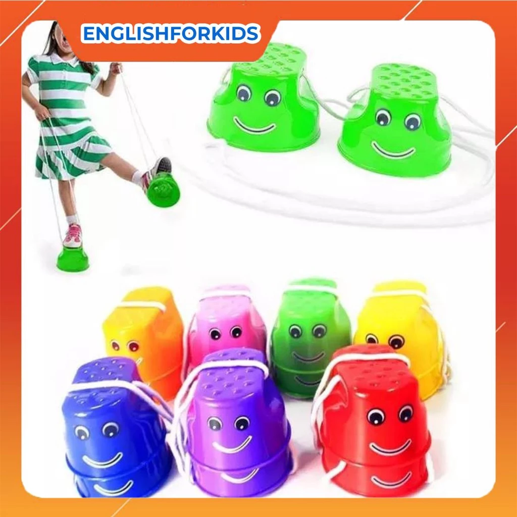 Đồ chơi cà kheo cho bé, một cặp hai chiếc đồng màu GC - English For Kid