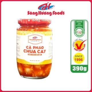 Cà Pháo Chua Cay Sông Hương Foods Hũ 390g - Ăn Kèm Cơm, Bún, Phở, Mì Tôm, Ăn Vặt, Thịt Nướng