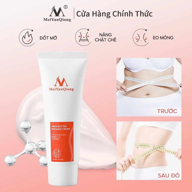 MeiYanQiong Kem Massage 40g Giảm Cân Thúc Đẩy Đốt Cháy Mỡ 40g