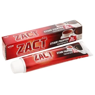 Kem đánh răng cho người hút th﻿u﻿ố​c cà phê ZACT LION Stain Fighter 190g KĐR chống hôi miệng