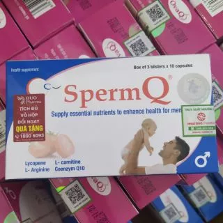 SpermQ - hỗ trợ sinh sản cho nam 30viên - 60 viên