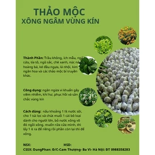 Thảo Mộc Xông Ngâm Vùng Kín