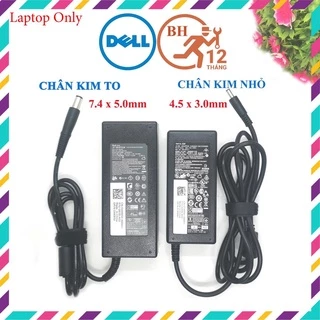 Sạc Laptop Dell 19.5V- 4.62A 90W / 19.5V- 3.34A 65W LOẠI TỐT - Sạc dell chân to / chân nhỏ - sạc máy tính dell loại tốt