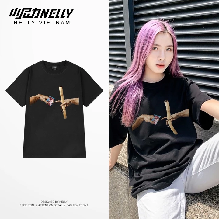 Áo thun NELLY Cotton 260gsm Premium - Vietnam Culture văn hóa ThuocLao Tay Lỡ Form Rộng Nam Nữ