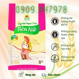 Gạo Hạt Ngọc Trời Tiên Nữ Túi 5kg tặng thêm 0,5kg túi 5,5kg-Giá rẻ nhất