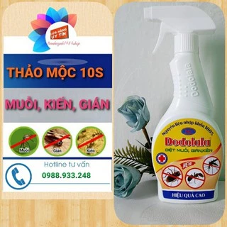 Thảo mộc sinh học Dodolala tiêu diệt và xua đuổi Muỗi, Kiến, Gián trong vòng 10s