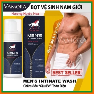 Dung Dịch Vệ Sinh Nam Dạng Bọt VAMORA MEN'S INTIMATE WASH 100ML Hương Nước Hoa Quyến Rũ, The Mát như Kẹo Bạc Hà Love Min