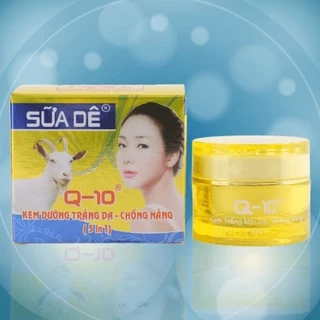 Kem Q10 SỮA DÊ trắng mịn da chống nắng 5in1 (12g)