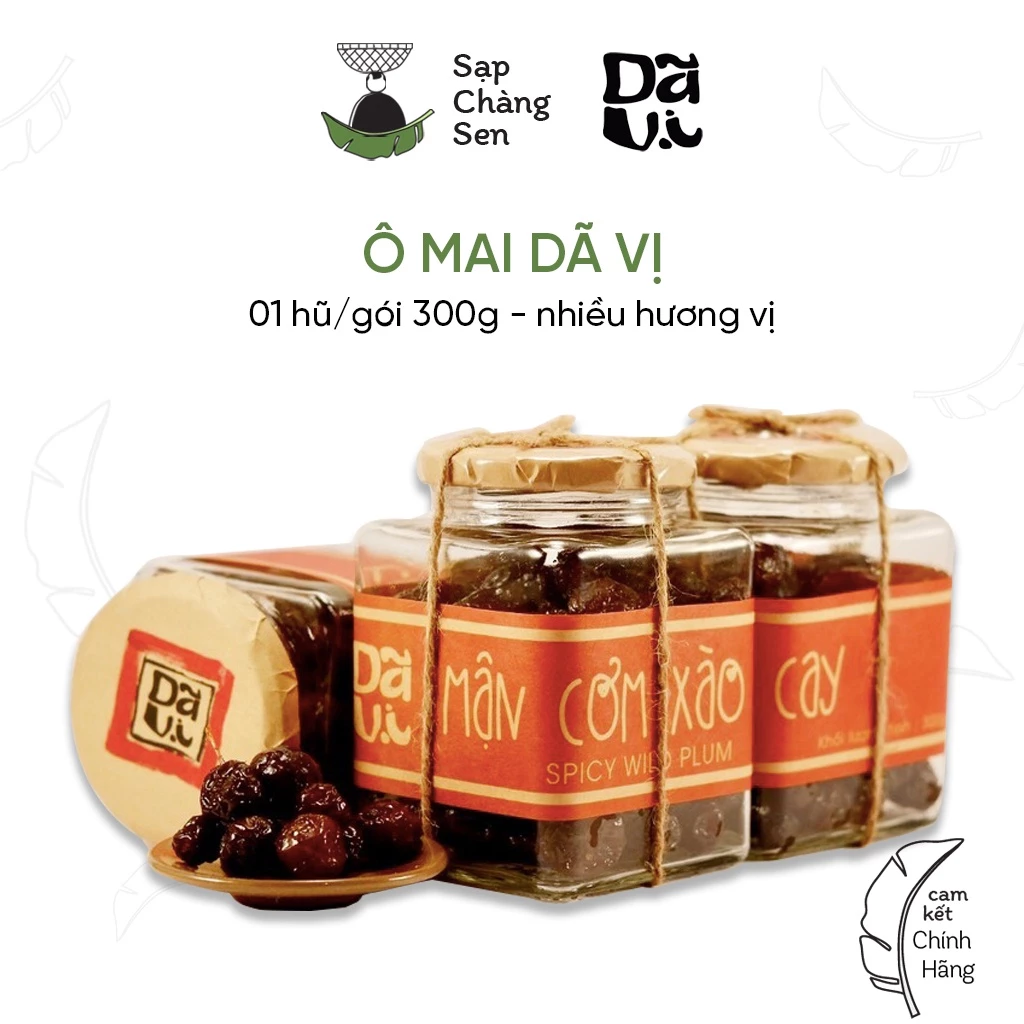 Ô mai (Dã Vị) - 300g | mơ gừng, mận cơm, sấu bao tử, quất hồng bì