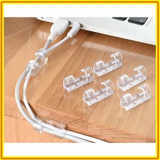 Sỉ 10 Set 20 nẹp dán tường cố định dây điện, cáp sạc chống rối