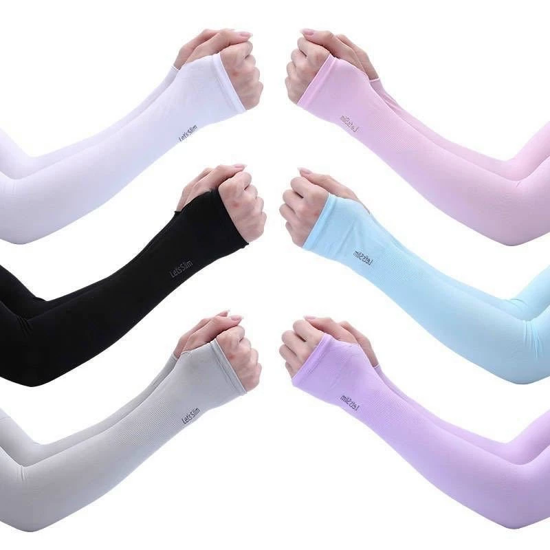 🌟[ DEAL SỐC🔥] Găng tay chống nắng Ống Tay Chống Nắng . xỏ ngón Let's Slim chống tia uv. Siêu dai