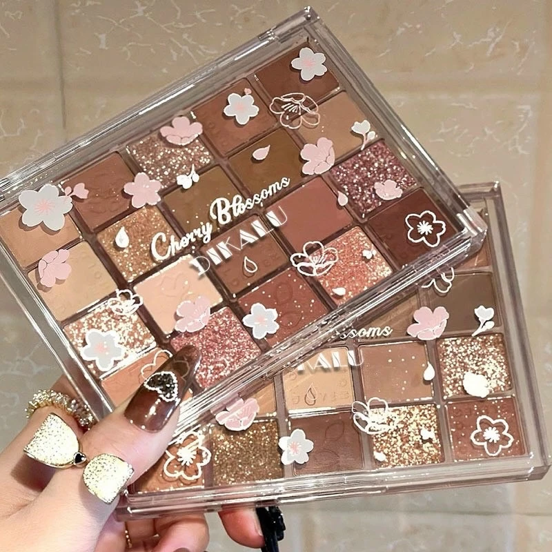 Bảng Phấn Mắt 20 Ô Dạ Vũ Hoa Anh Đào Dikalu Evening Sakura Dance Eyeshadow -Dikalu hoa cỏ NOVO nhủ lấp lánh Luxury