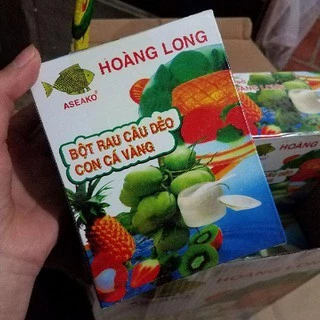 Hộp 12 gói Thạch Rau Câu Con Cá Dẻo Hoàng Long / Hiệp Long