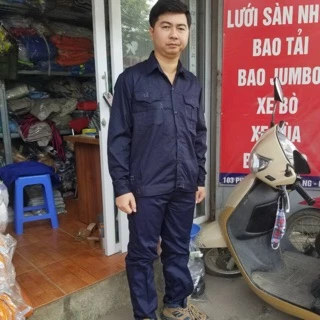 Quần áo bảo hộ lao động màu tím than kaki Nam Định