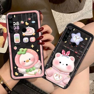 Ốp lưng Xiaomi Redmi Note 8 / Note 8 Pro gấu,thỏ trắng , đồng hồ dễ thương cute cực đẹp