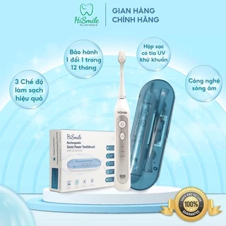 Bàn chải điện Hismile A600, UV kháng khuẩn, công nghệ sóng âm, bảo hành 1 đổi 1 1 năm