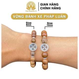 Vòng tay bánh xe luân hồi trầm hương HÀ XÁ bình an, may mắn và tài lộc