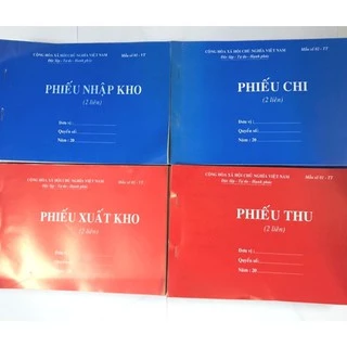 Phiếu nhập kho 2 liên A5/ phiếu xuất kho 2 liên 100 trang chất lượng, giá rẻ