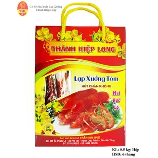 Lạp xưởng tôm Mai Quế Lộ Sóc Trăng - Thành Hiệp Long - Hút chân không Hộp 500gr