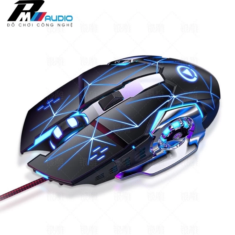 Chuột Gaming Máy Tính Để Bàn,Laptop G15 LED 7 Màu Cực Đẹp, DPI 3200, Chuyên Game Làm Việc Văn PhòngTiện Dụng -BMVAUDIO