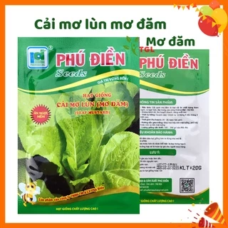 Hạt Giống Rau, Hạt Giống Rau Cải Mơ Lùn, Mơ Đăm Phú Điền, Hạt giống rau củ quả chất lượng- Gói 20gr, Nông nghiệp Gia Lâm