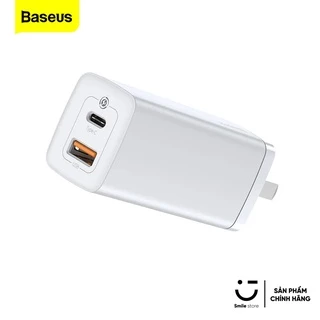 Bộ Cốc Sạc Nhanh Đa Năng Siêu Nhỏ Gọn BASEUS 65W GaN 2 Thế Hệ Mới (Type C + USB Port, PD3.0/ PPS/ QC4.0/ SCP/ FCP)